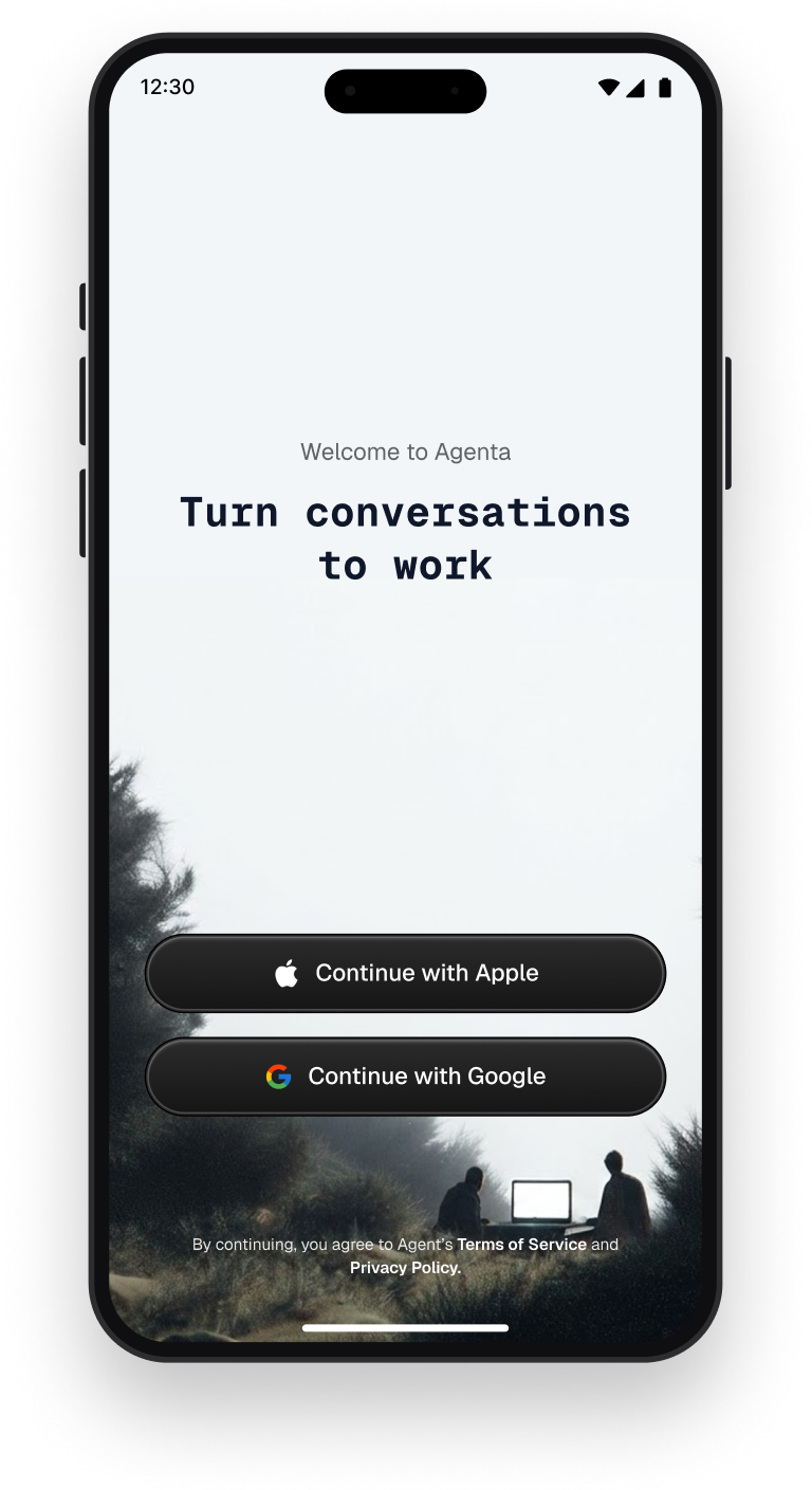 HeyTalk login on iPhone